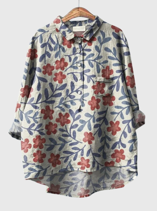 Kate™ | Vintage Floral Blouse