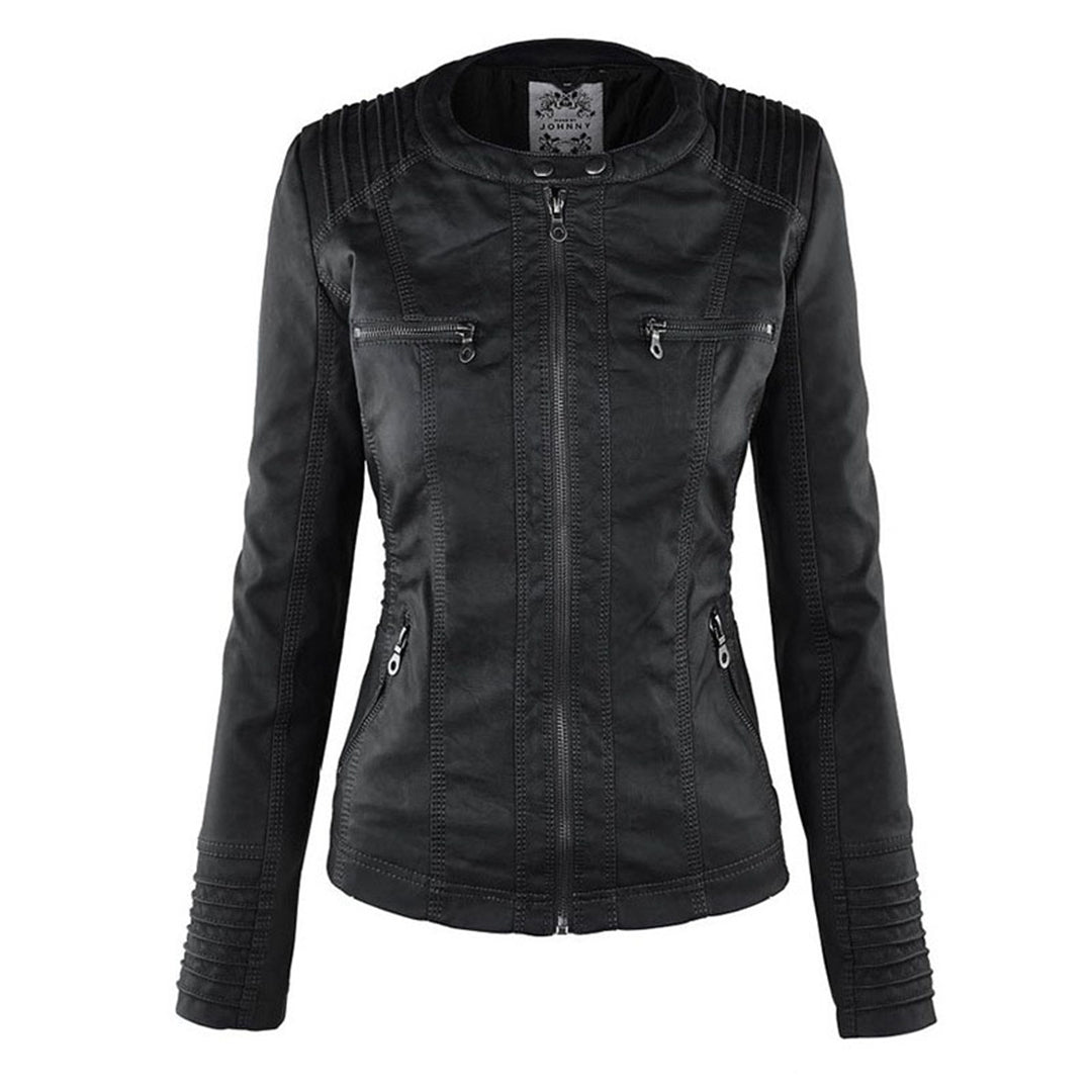 Elise™ | Elegant Leather Jacket