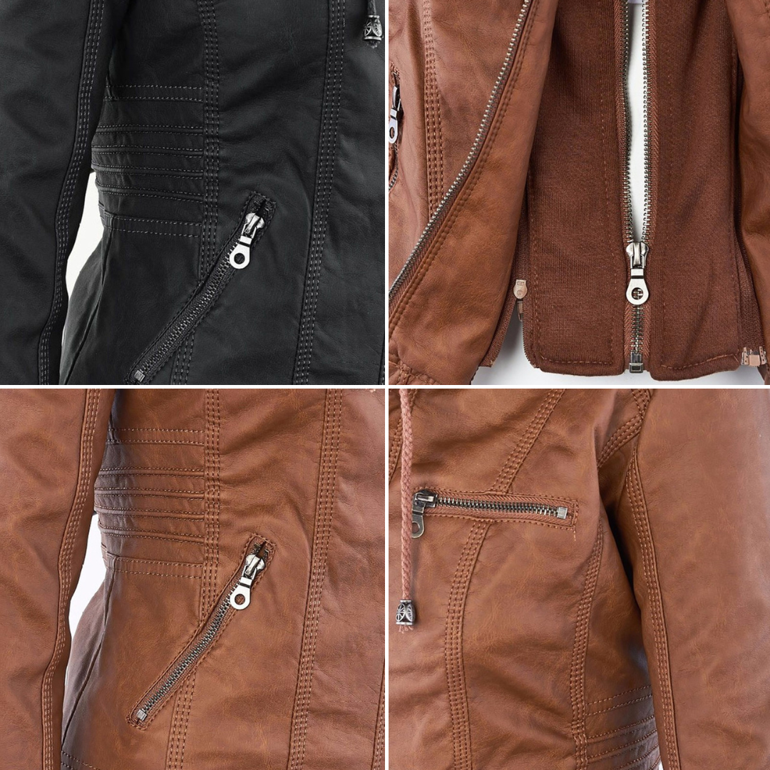 Elise™ | Elegant Leather Jacket