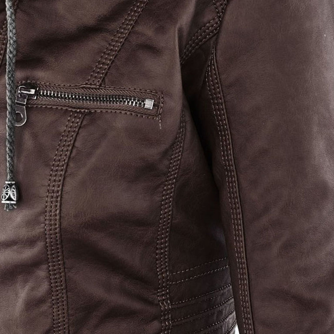 Elise™ | Elegant Leather Jacket