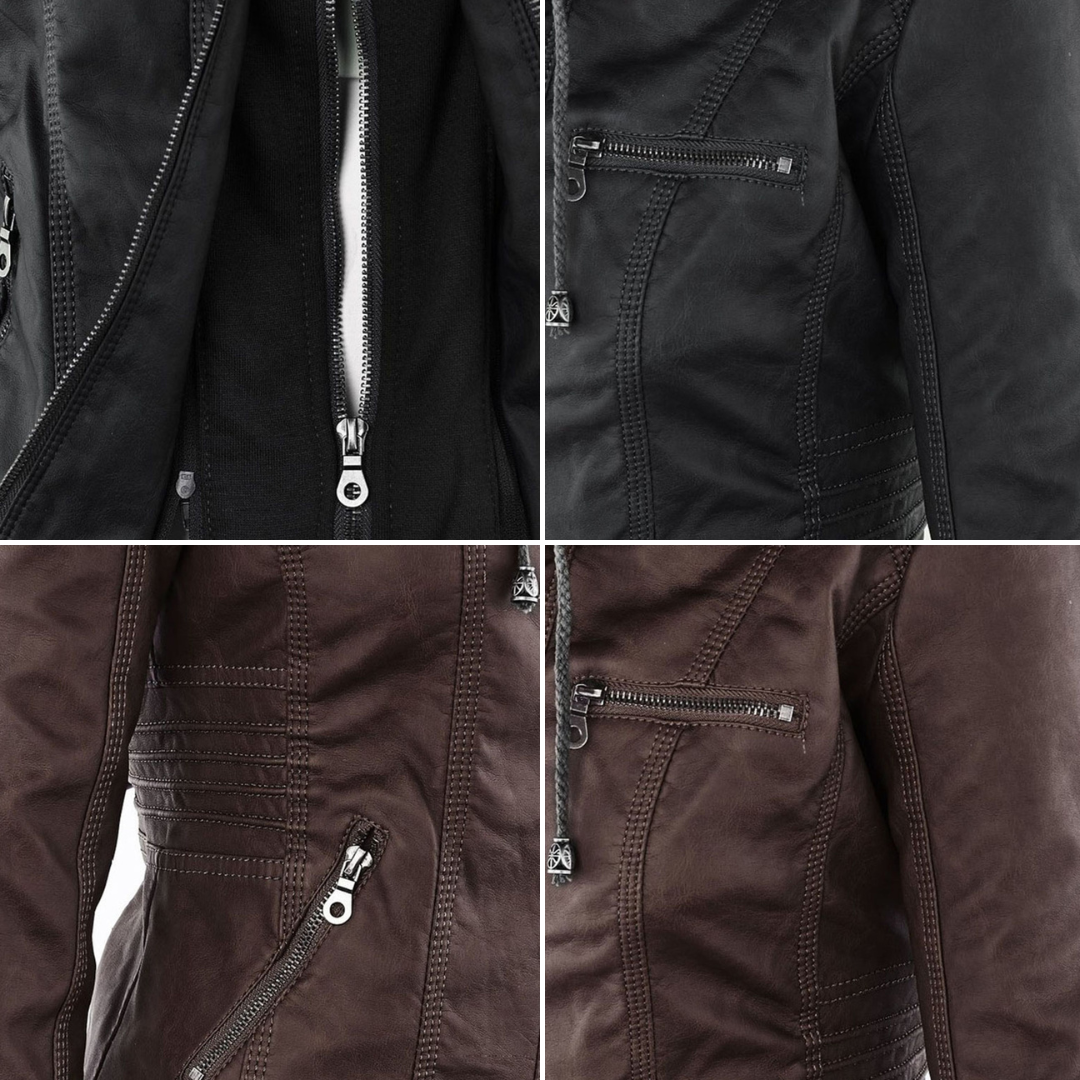 Elise™ | Elegant Leather Jacket