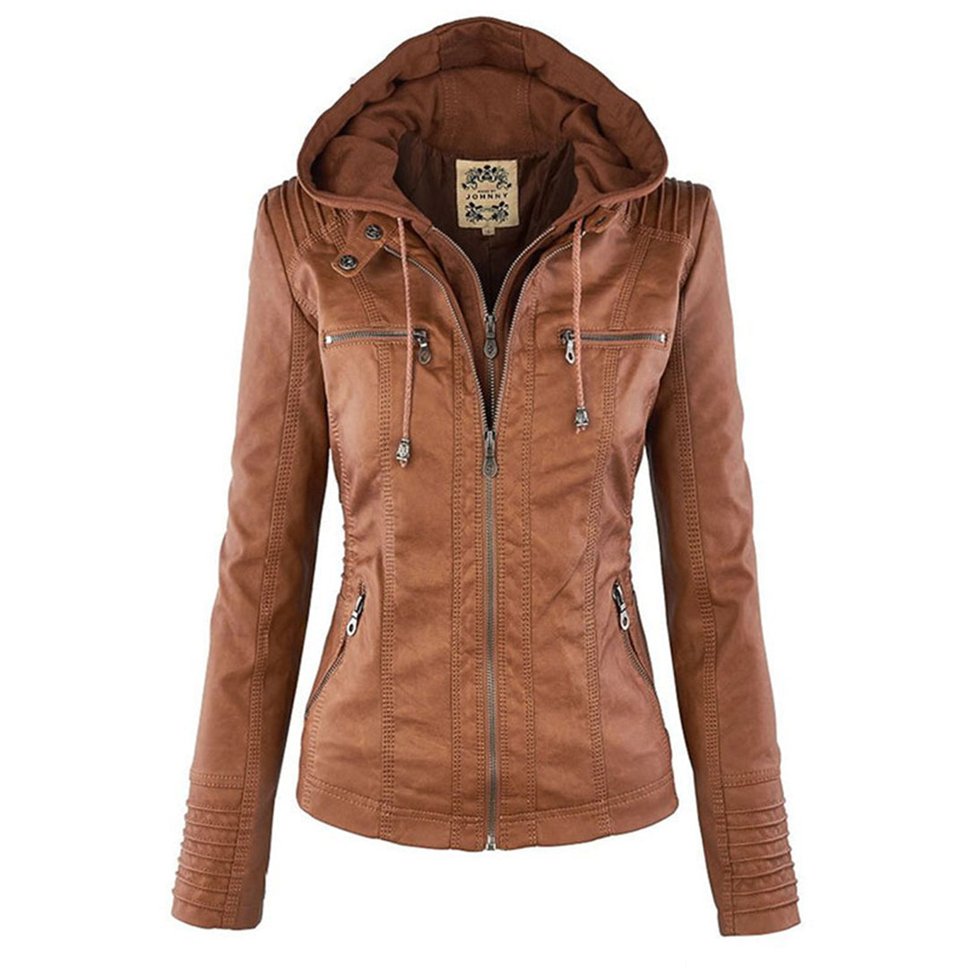 Elise™ | Elegant Leather Jacket