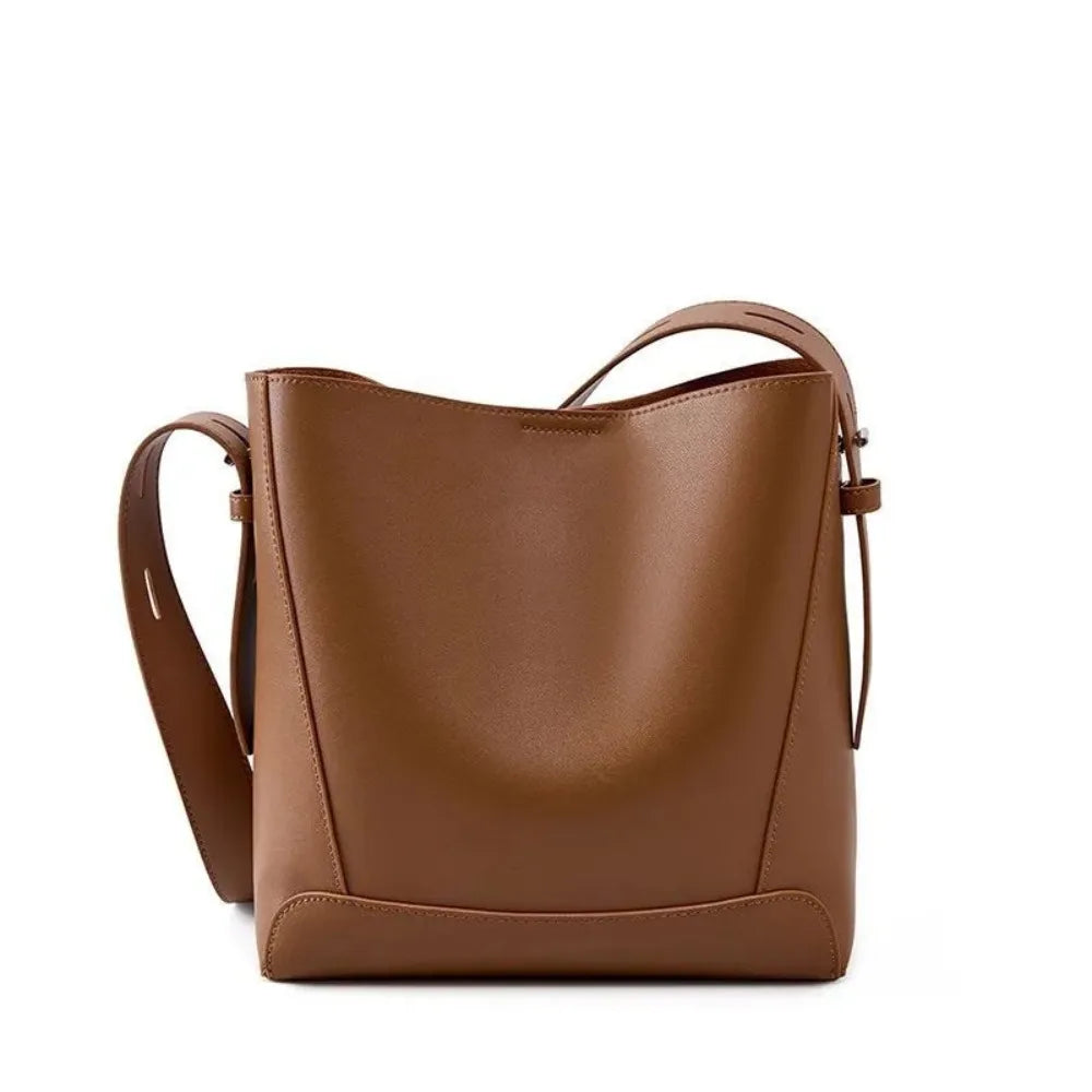 Elise™ – Genuine Leather Minimalist Shoulder Bag