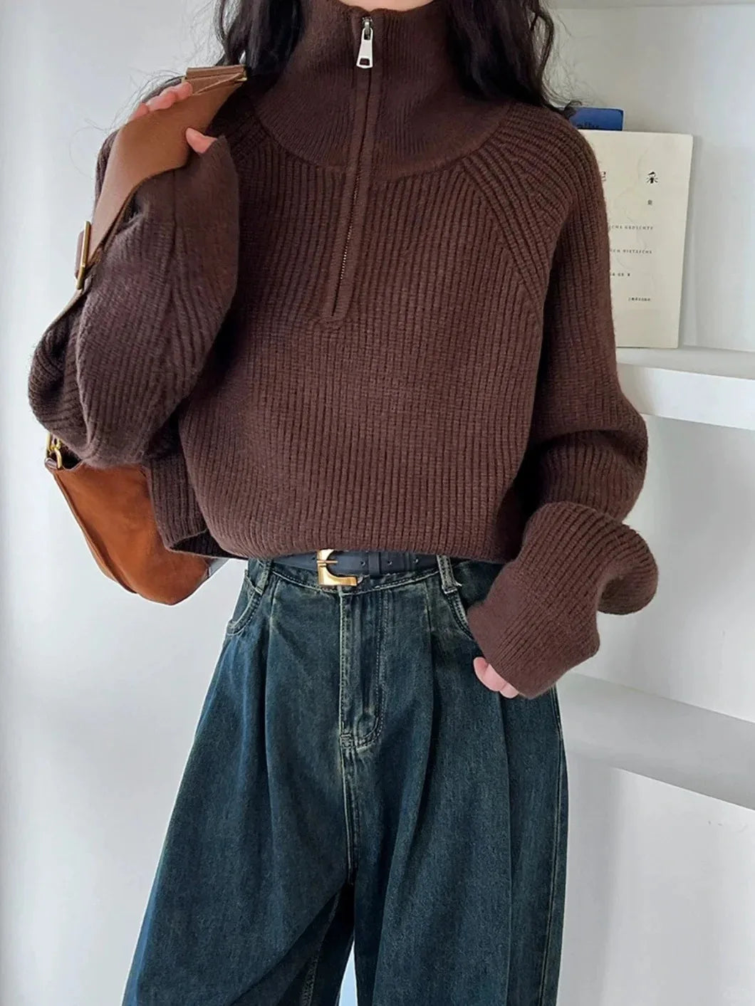 Naya™ – Zip-Knit Autumn Sweater