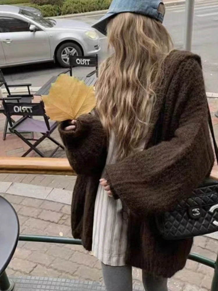 Solène™ – Oversized Knit Cardigan