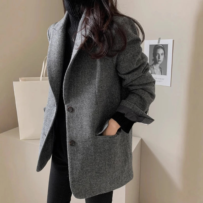 Clémence™ – Tailored Wool Blazer