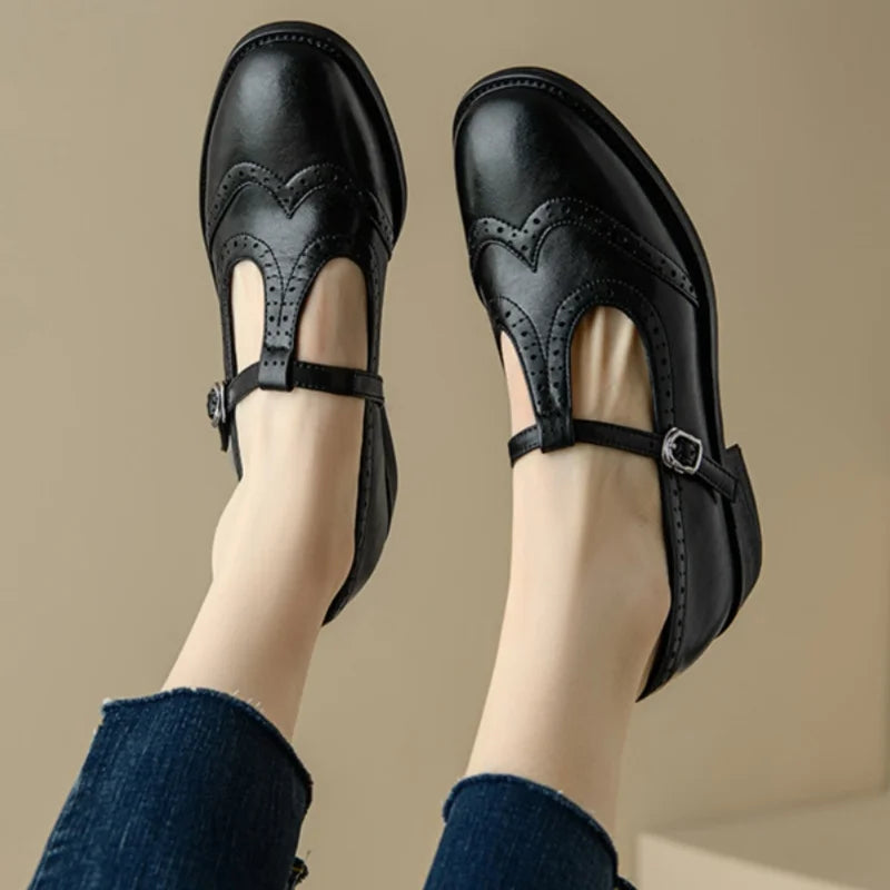 Mattea | Elegant Mary Janes Made Of Leather