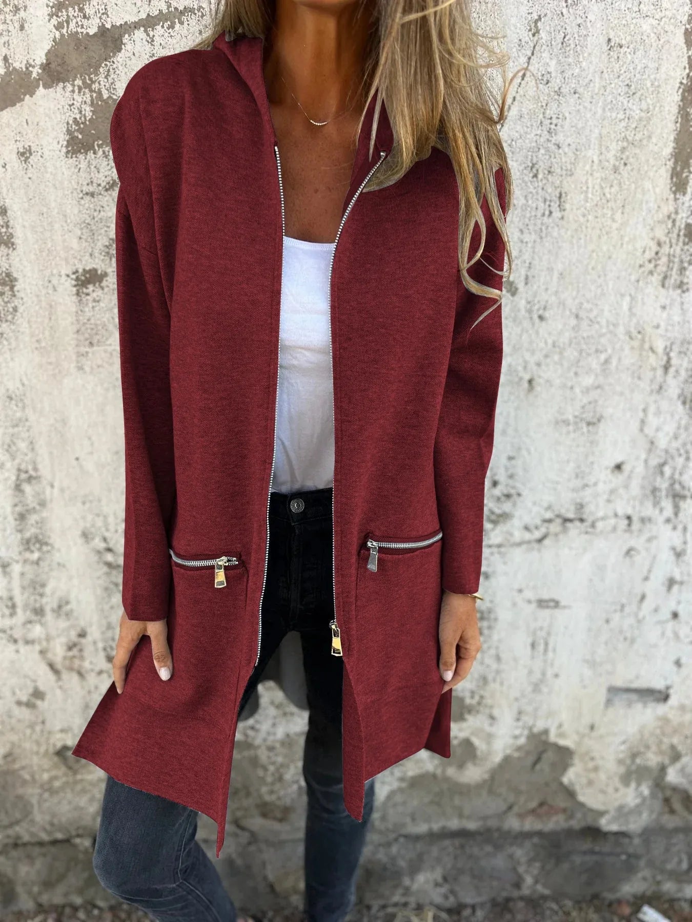 Camille™ – Hooded Zip Cardigan