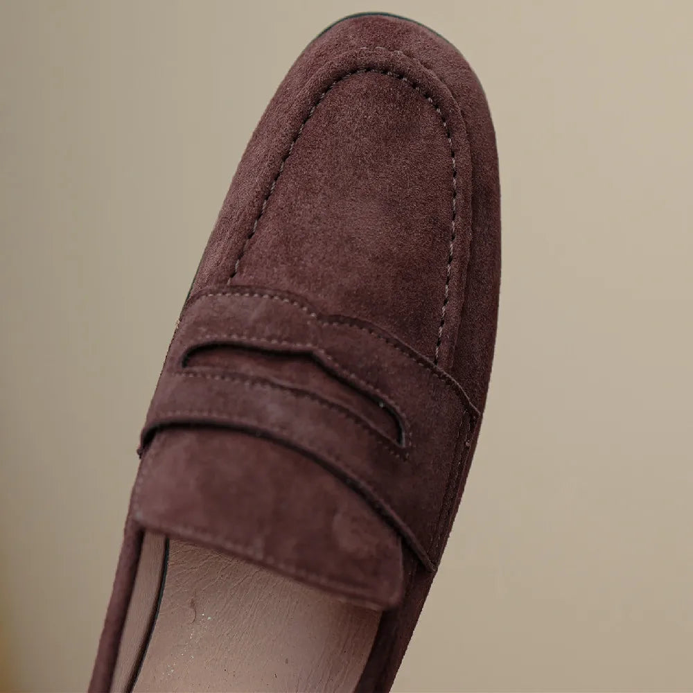 Amélie | Suede Loafers