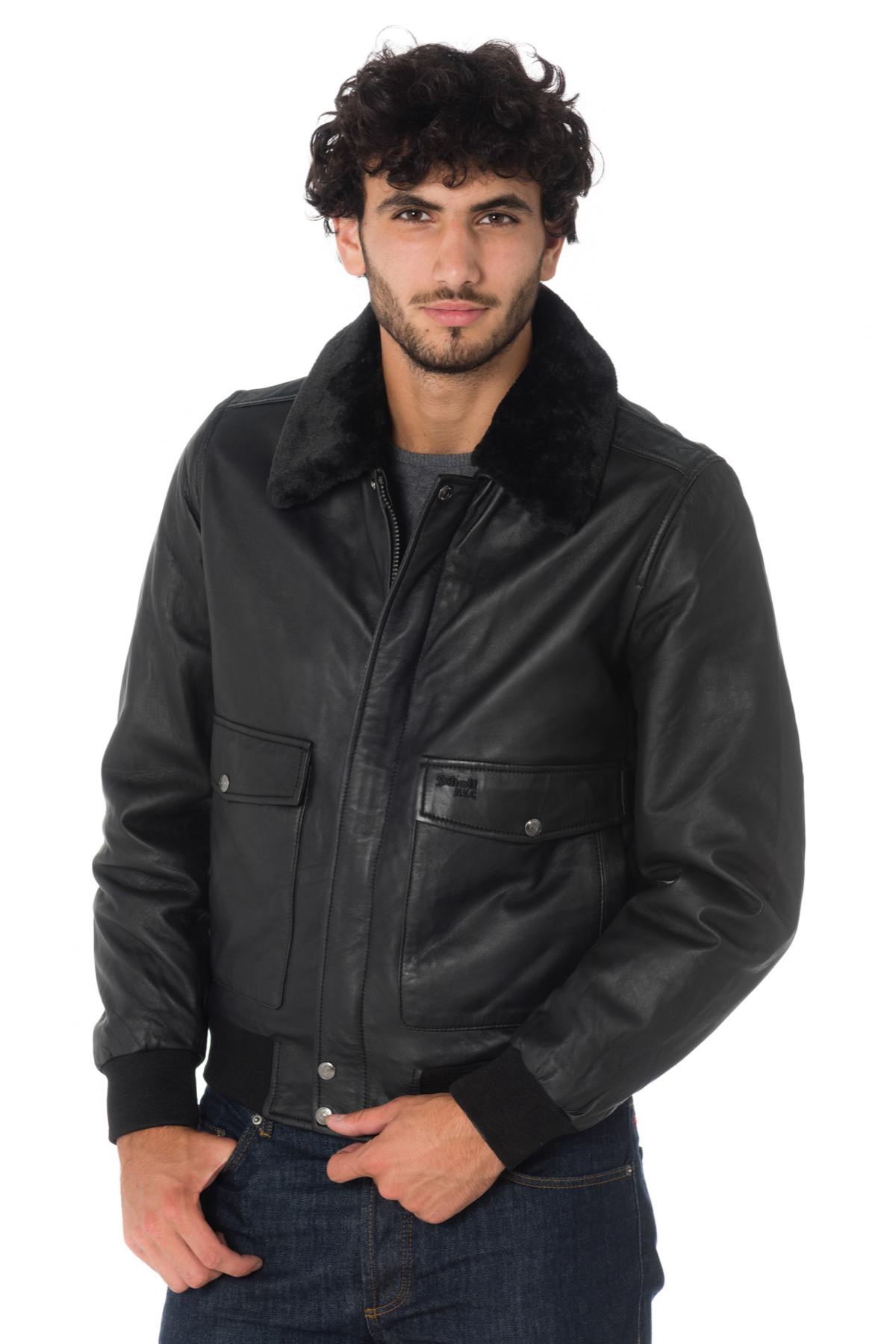 Men's Jacket Schott LCTOPGUN BLACK