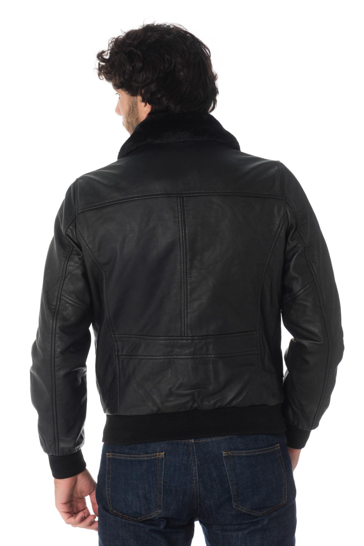 Men's Jacket Schott LCTOPGUN BLACK