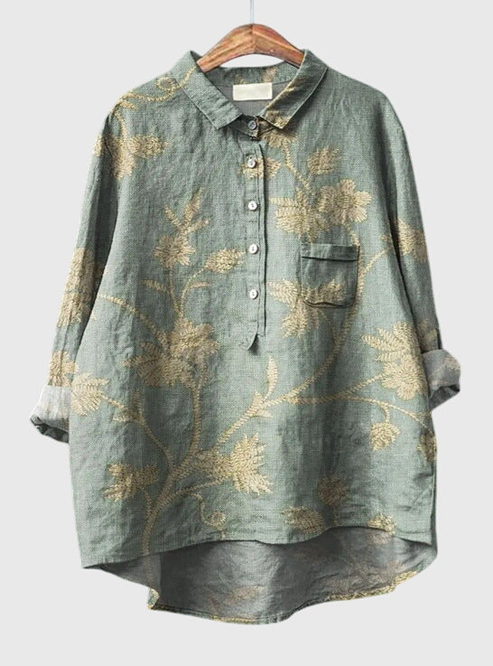 Kate™ | Vintage Floral Blouse