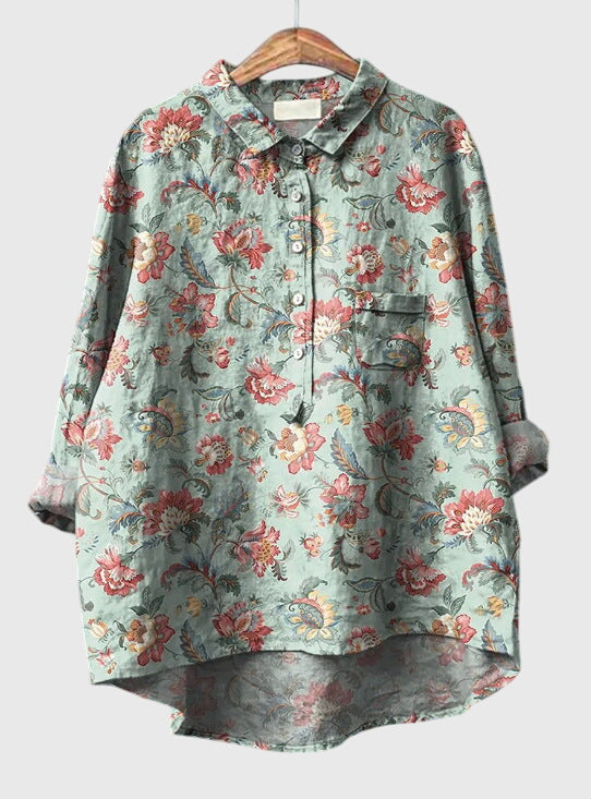 Kate™ | Vintage Floral Blouse