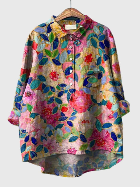 Kate™ | Vintage Floral Blouse