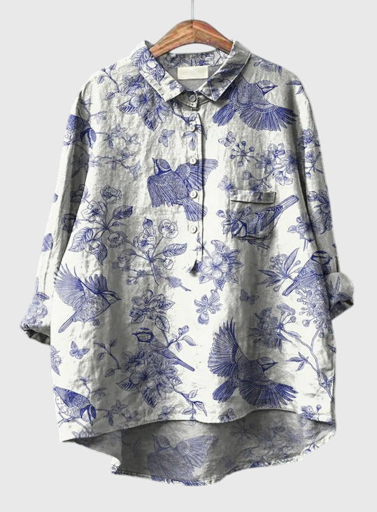 Kate™ | Vintage Floral Blouse