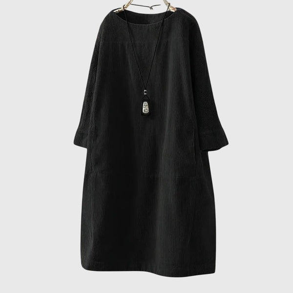 Grace | Relaxed Corduroy Midi Dress