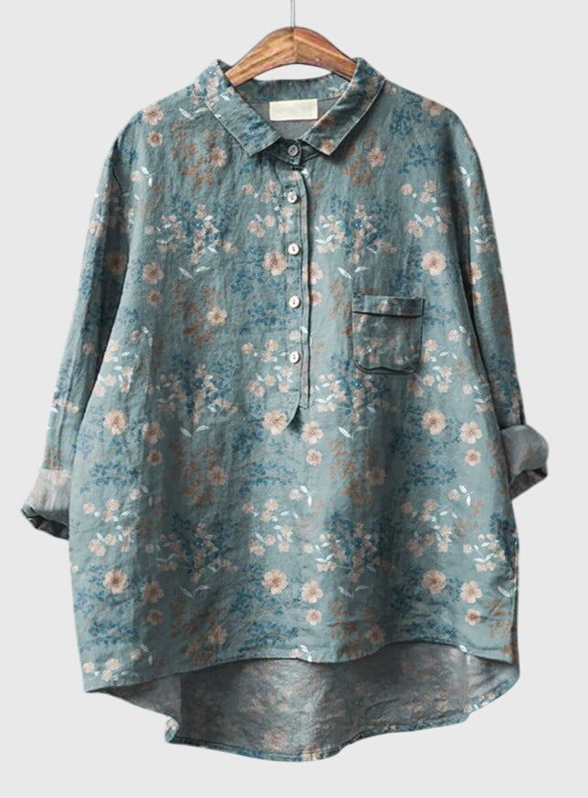 Kate™ | Vintage Floral Blouse