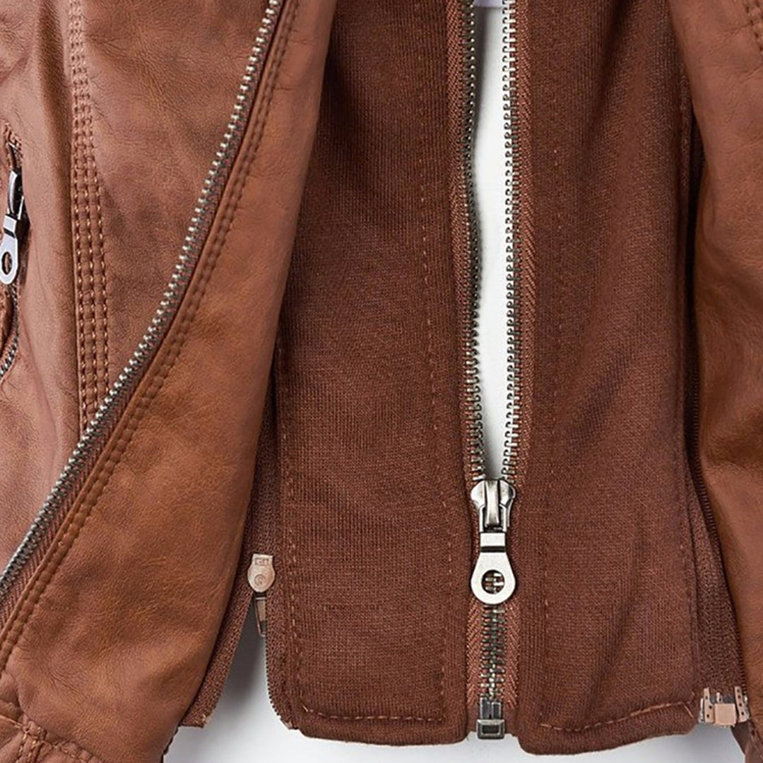 Elise™ | Elegant Leather Jacket
