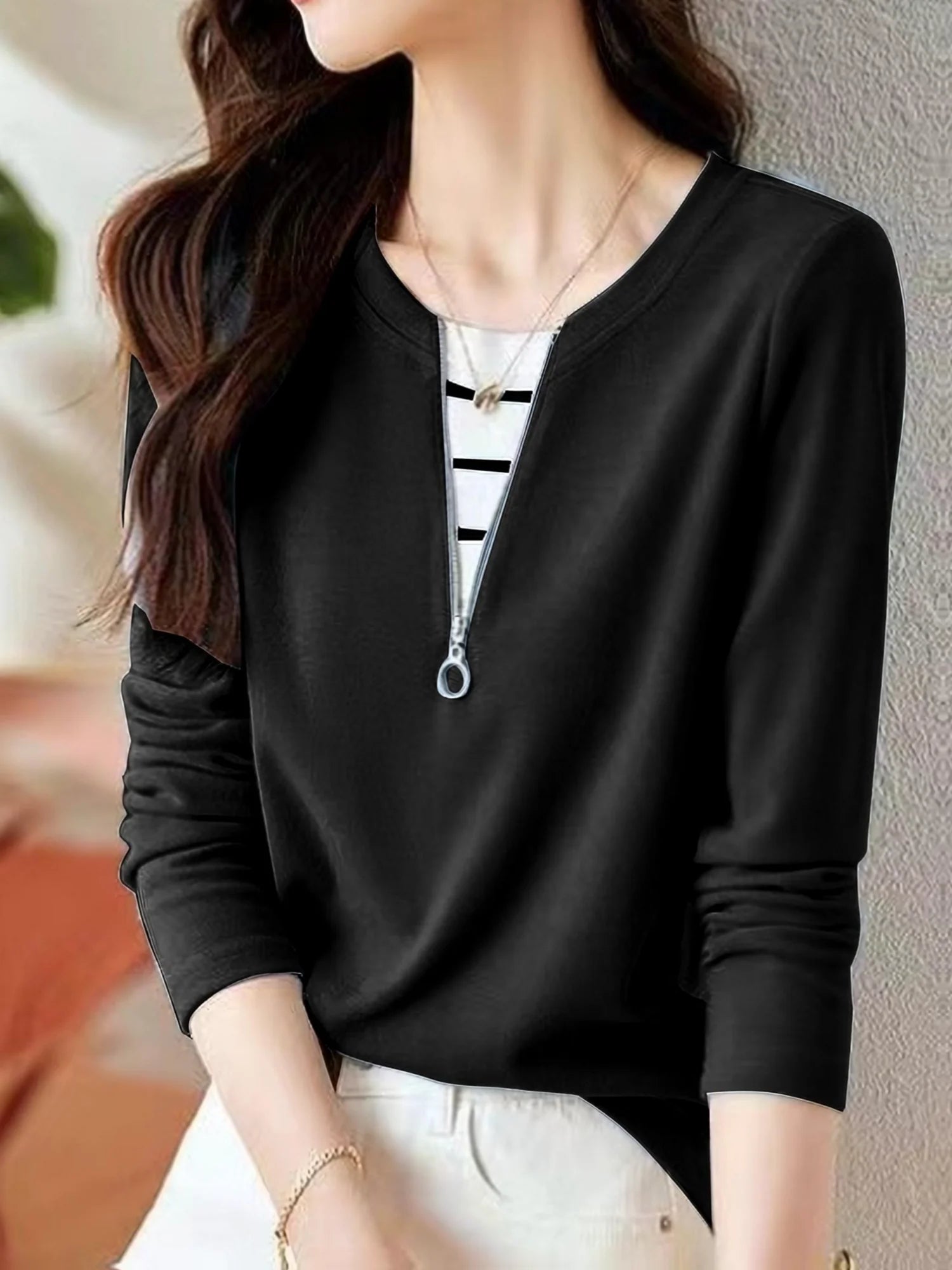 Camille™ – Zip Collar Sweatshirt