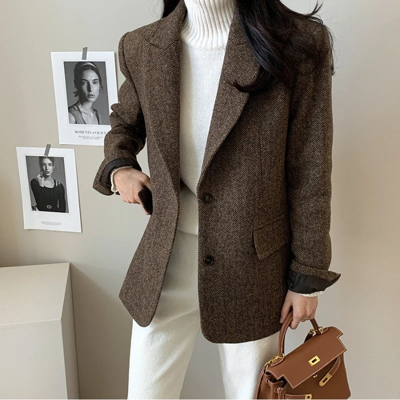 Clémence™ – Tailored Wool Blazer