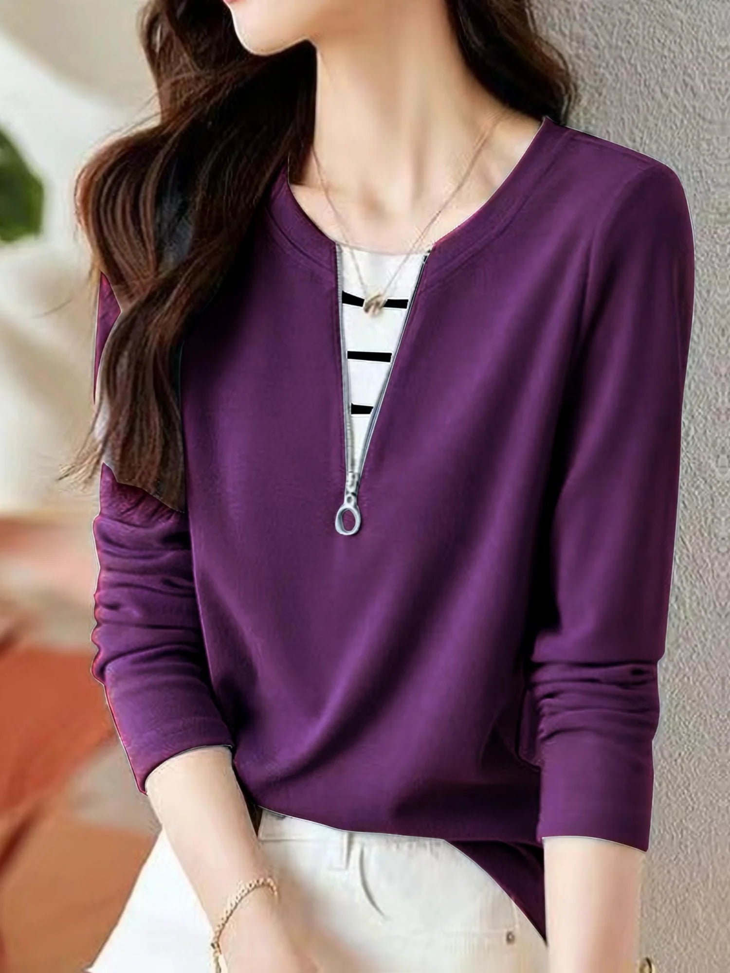 Camille™ – Zip Collar Sweatshirt