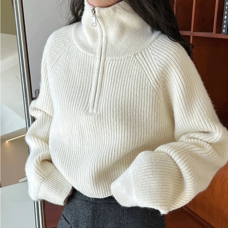 Naya™ – Zip-Knit Autumn Sweater