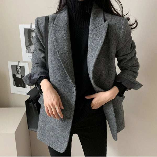 Clémence™ – Tailored Wool Blazer