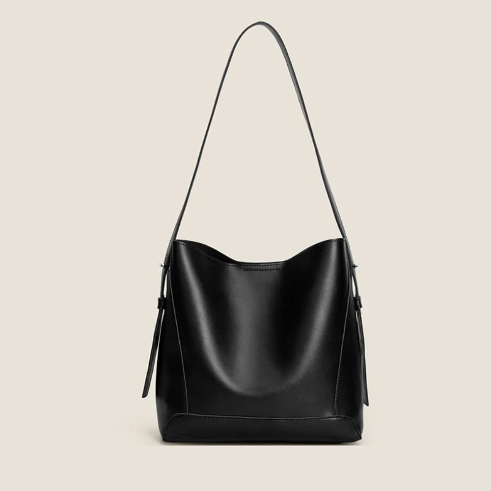 Elise™ – Genuine Leather Minimalist Shoulder Bag