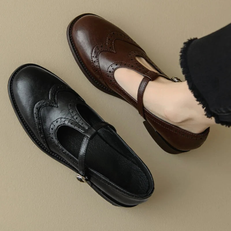 Mattea | Elegant Mary Janes Made Of Leather
