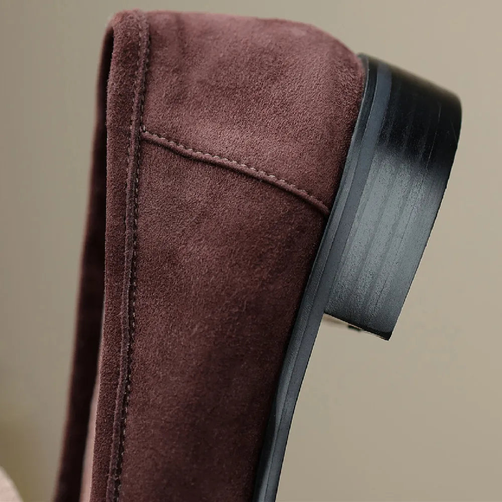 Amélie | Suede Loafers