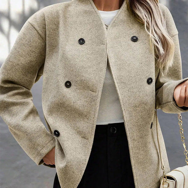 Élise™ – Wool Blend Double-Breasted Coat