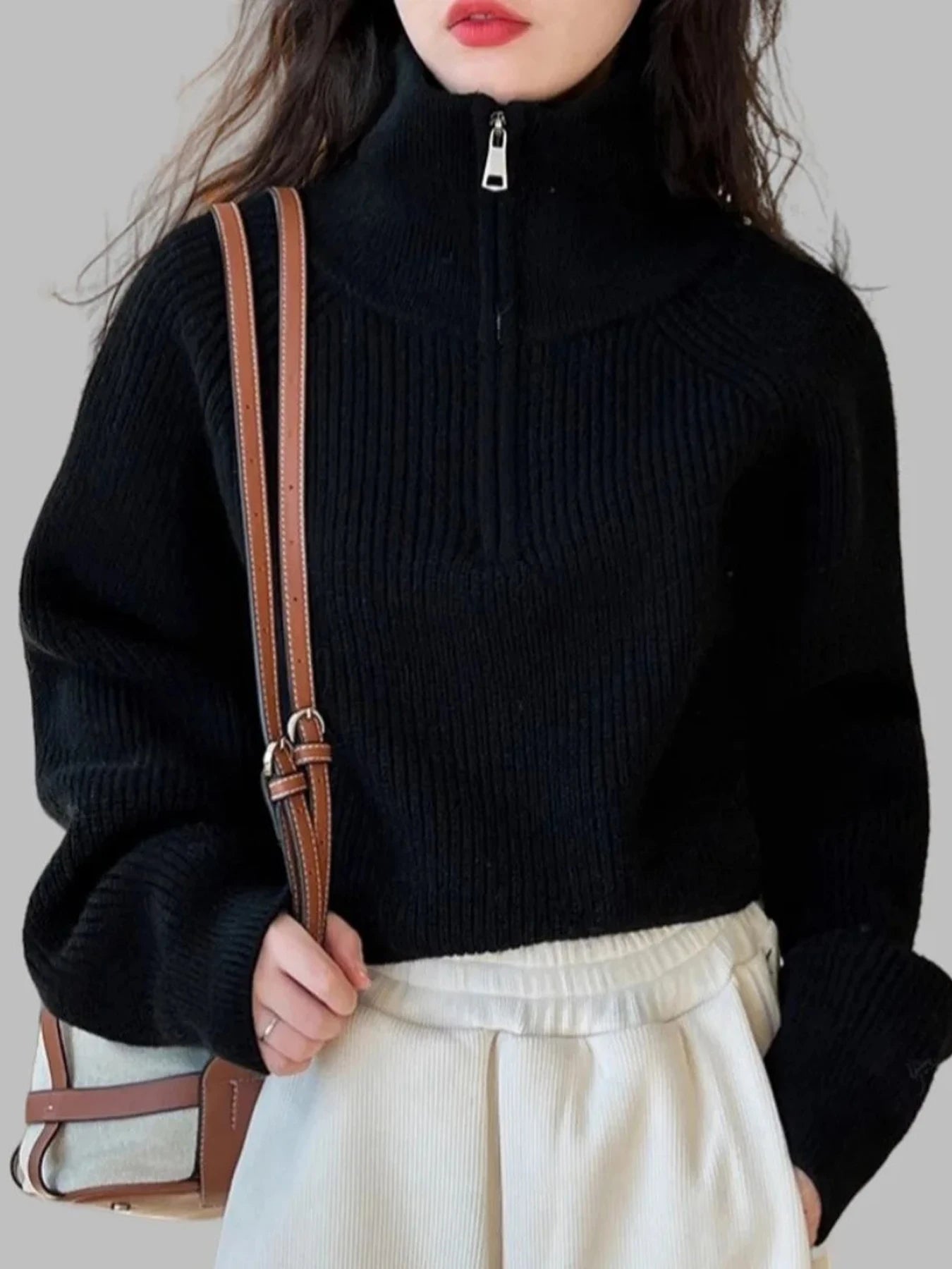 Naya™ – Zip-Knit Autumn Sweater