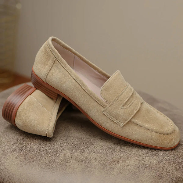 Amélie | Suede Loafers