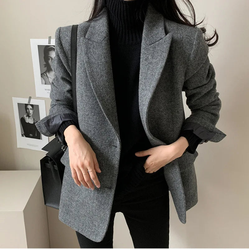 Clémence™ – Tailored Wool Blazer