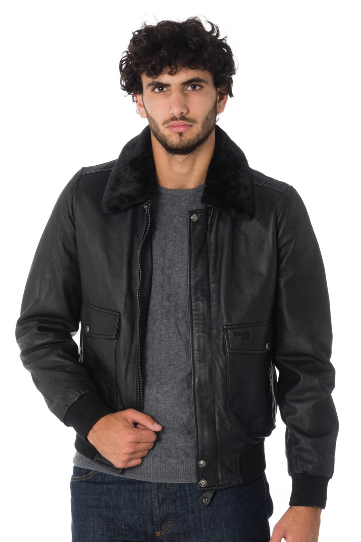 Men's Jacket Schott LCTOPGUN BLACK