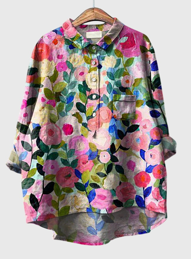 Kate™ | Vintage Floral Blouse